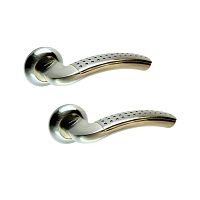 Ручки на розетте KEDR R10.026-AL AB бронза